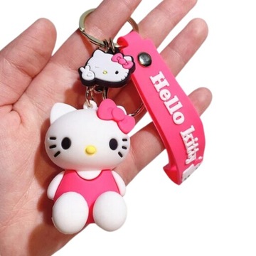 BRELOK DO KLUCZY BRELOCZEK ZAWIESZKA HELLO KITTY RÓŻOWY