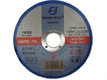10 x Tarcza do metalu 125x1.2 FTMC12512