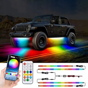 NEON LED 2X90 2X120 NA OVLÁDAČE PODSVÍCENÍ PODVOZKU VOZIDLA VNĚJŠÍ