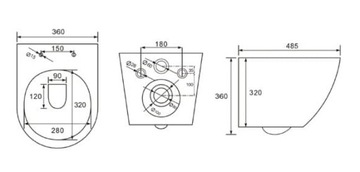 VELDMAN ЧЕРНЫЙ УНИТАЗ БЕЗ ОПРАВЫ VERA ЧЕРНОЕ ТОНКОЕ СИДЕНЬЕ