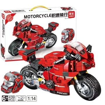 Technical City Speed Racing Motorcycle Car Model Building Block MOC Expert
