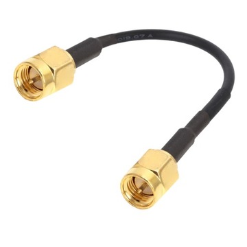 Pigtail SMA wtyk / SMA wtyk RG174 - 1M