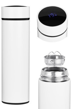 TERMOS BUTELKA TERMICZNA KUBEK 450ml LED REKLAMOWY