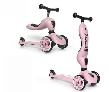 SCOOT and RIDE hulajnoga Jeździk Highwaykick1 2w1 Rose 1-5 lat