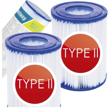 2 оригинальных фильтра BESTWAY Type II для насоса для бассейна 58094