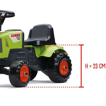 Трактор Green Baby Claas Axos 310 с прицепом FALK