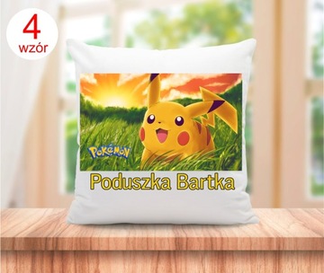 Подарок игроку в POKEMON, подушка PIKACZU + имя.