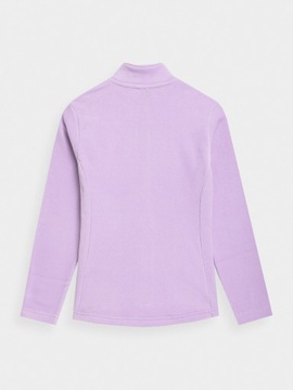 4F ДЕТСКАЯ ФЛИСОВАЯ ФУТБОЛКА НА МОЛНИИ ДЛЯ ДЕВОЧЕК