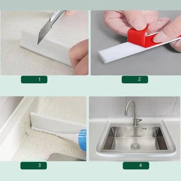 Самоклеящаяся водоудерживающая лента для ванны, 2 м, отделочная лента.