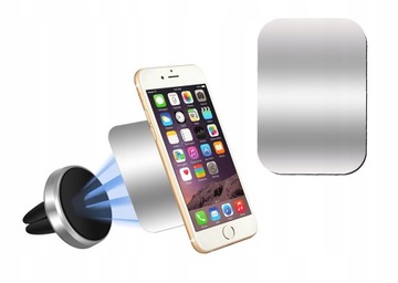 XO Y2 zestaw naklejek do uchwytu magnetycznego srebrne blaszki 3szt