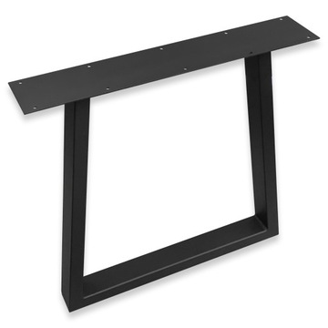 NOGA NOGI TRAPEZ DO STOŁU LOFT 78X72 PROFIL 8x4 CZARNA