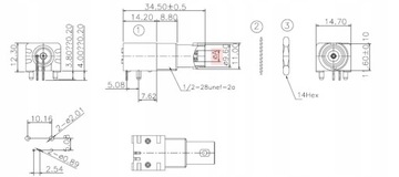 УГЛОВАЯ РОЗЕТКА BNC