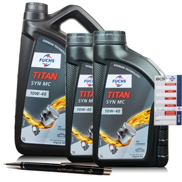 7 LITRÓW FUCHS TITAN SYN MC 10W40 - OLEJ SILNIKOWY - 7L