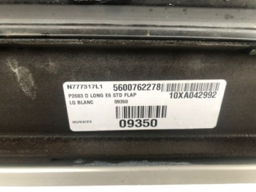 RENAULT T RANGE МЕЖОСЕВЫЕ СПОЙЛЕРЫ БЕЛЫЙ ОРИГИНАЛ