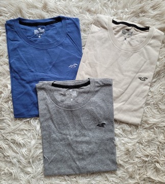 3x t-shirt Abercrombie Hollister koszulka M 3PAK