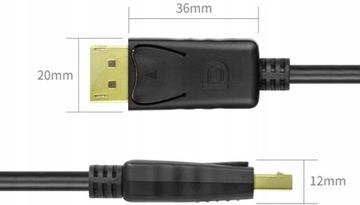 Кабель DisplayPort M/M, 3 м Uniktek 4K FHD