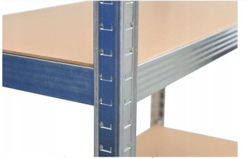 СТЕЛЛАЖ ДЛЯ ХРАНЕНИЯ 180x90x40см МЕТАЛЛ МДФ 5 ПОЛОК МАКС. 175 кг НА КАЖДУЮ ПОЛКУ