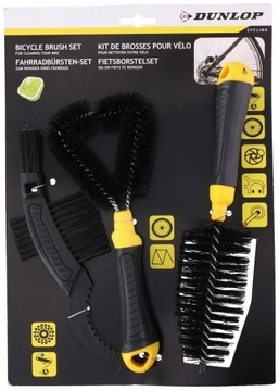 Dunlop - Zestaw szczotek do czyszczenia roweru (cz