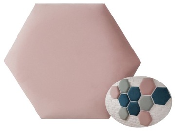 Panele tapicerowane HEXAGON PLASTER MIODU B
