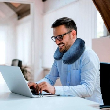 ТУРИСТИЧЕСКАЯ ПОДУШКА ДЛЯ ПУТЕШЕСТВИЯ КРОССВОРД ПОДГОЛОВНИК С ПАМЯТЬЮ ШЕЯ ШЕЯ