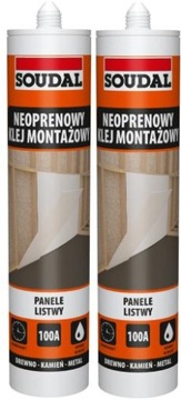 2x SOUDAL NEOPRENOWY KLEJ MONTAŻOWY LISTWY 100A