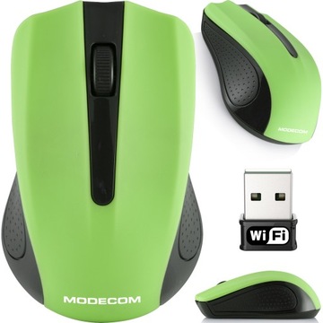 MYSZKA BEZPRZEWODOWA DUŻY ZASIĘG WIFI CICHA SENSOR OPTYCZNY MODECOM WM9