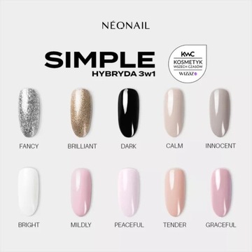 Гибридный лак для ногтей NEONAIL SIMPLE Gold 3в1 BRILLIANT 7,2 мл - OUTLET