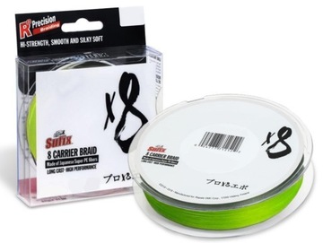 Plecionka SUFIX - X8 0,104mm/5kg Neon Chartreuse