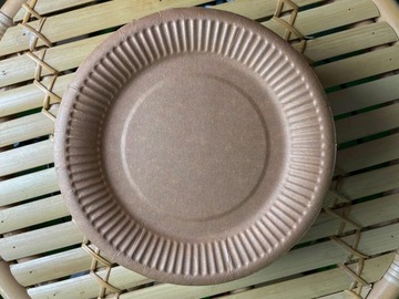 БУМАЖНАЯ ТАРЕЛКА 15см МАЛЕНЬКАЯ КРАФТОВАЯ ДЕСЕРТ 100 шт.