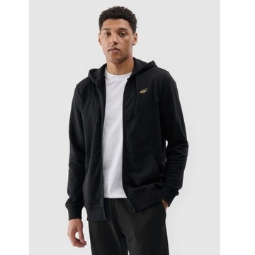 BLUZA MĘSKA 4F DRESOWA SPORTOWA WYGODNA NA CO DZIEŃ METALICZNE LOGO WIOSNA
