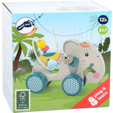 ELEPHANT езда MOTOR LOOP деревянная очаровательная вещь