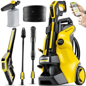 MYJKA CIŚNIENIOWA KARCHER K 5 POWER CONTROL NOWY MODEL ZESTAW +PIANOWNICA