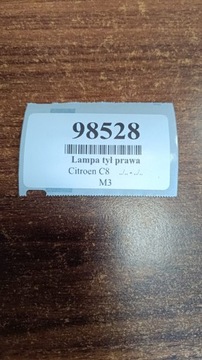 CITROEN C8 SVĚTLO PRAVÝ ZADNÍ