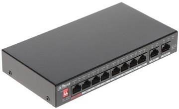 SWITCH POE DAHUA PFS3010-8ET-96-V2 8xPoE + 2Uplink