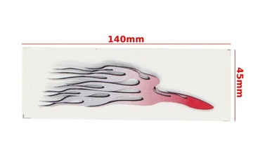 НАКЛЕЙКА ПЛАМЯ КРАСНАЯ 0307