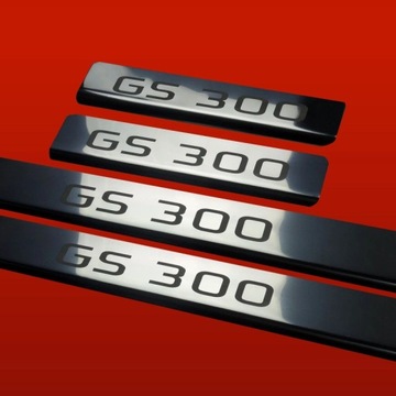 LEXUS GS MK2 LIŠTA PRAHU 300 OCEL NEREZ 304 ZAKONČENÉ LESK