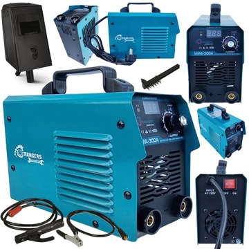SPAWARKA INWERTOROWA INWERTEROWA 300A LCD MMA TIG IGBT DUŻY ZESTAW MOCNA