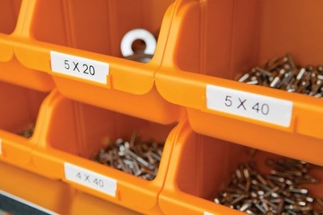 Dymo Rhino 1805437, 9мм х 5,5м, белый принт/белая подложка, оригинальная лента