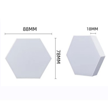 HEXAGON RGB ИГРОВОЙ НАСТЕННЫЙ СВЕТИЛЬНИК МОДУЛЬНАЯ СИНХРОНИЗАЦИЯ МУЗЫКИ 10 ШТ.