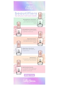 SALLY HANSEN COLOR THERAPY NAIL CORRECTOR LAKIER BAZOWY I KRYJĄCY 14,7 ml