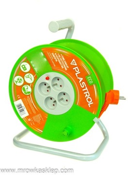 PLAST-ROL PRZEDŁUŻACZ NA BĘBNIE 4x230V 3X1,0 10MB W98944