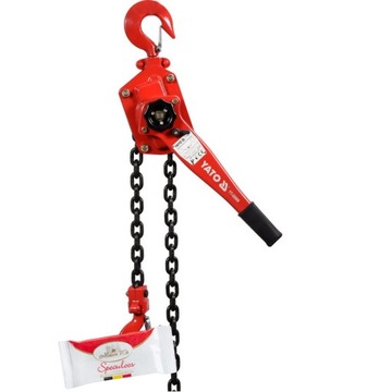 WCIĄGNIK ŁAŃCUCHOWY - DŹWIGNIOWY 3 T WYSOKOŚĆ PODNOSZENIA 1,5 M YT-58966