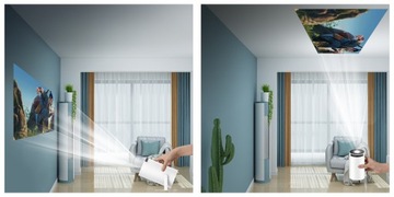 ПОРТАТИВНЫЙ ВРАЩАЮЩИЙСЯ МИНИ-ПРОЕКТОР + УМНАЯ 4K-ТВ ПРИСТАВКА ANDROID 13 2/16