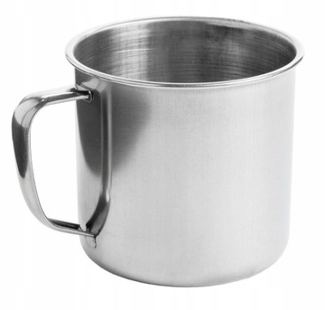 KUBEK STALOWY TURYSTYCZNY Z UCHEM 700 ml 10 cm