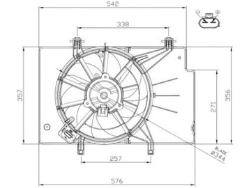 VENTILÁTOR CHLADIČŮ FORD ECOSPORT 1.0 B-MAX