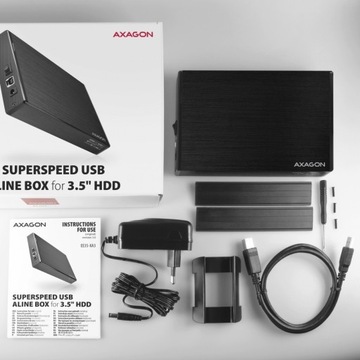 Внешний алюминиевый корпус EE35-XA3, USB 3.2