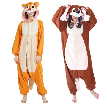 PIŻAMA ZWIERZĘTA Wiewiórki Full Body Kigurumi wiew