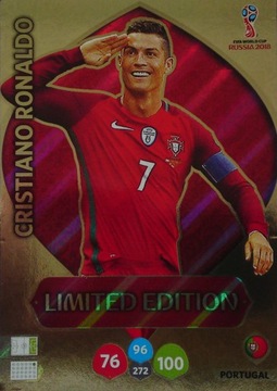 WORLD CUP RUSSIA 2018 Limited Edition RONALDO MAŁA karta piłkarska