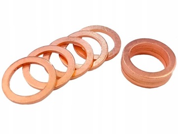 PODKŁADKA USZCZELKA MIEDZIANA FI 18MM 10SZT!!