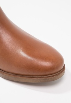 CLARKS DAMSKIE BOTKI BRĄZOWE SKÓRZANE 37,5 1STL